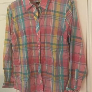 Talbots Multicolor Plaid Shirt